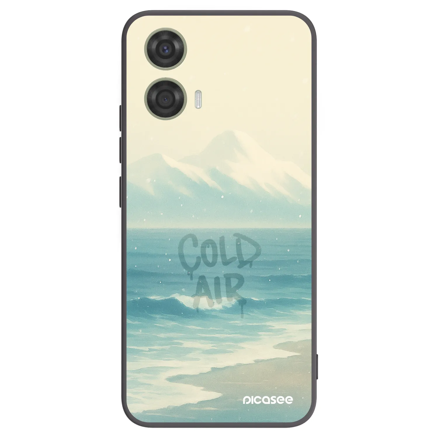 Picasee silikonski črni ovitek za Motorola Moto G24 - COLD AIR