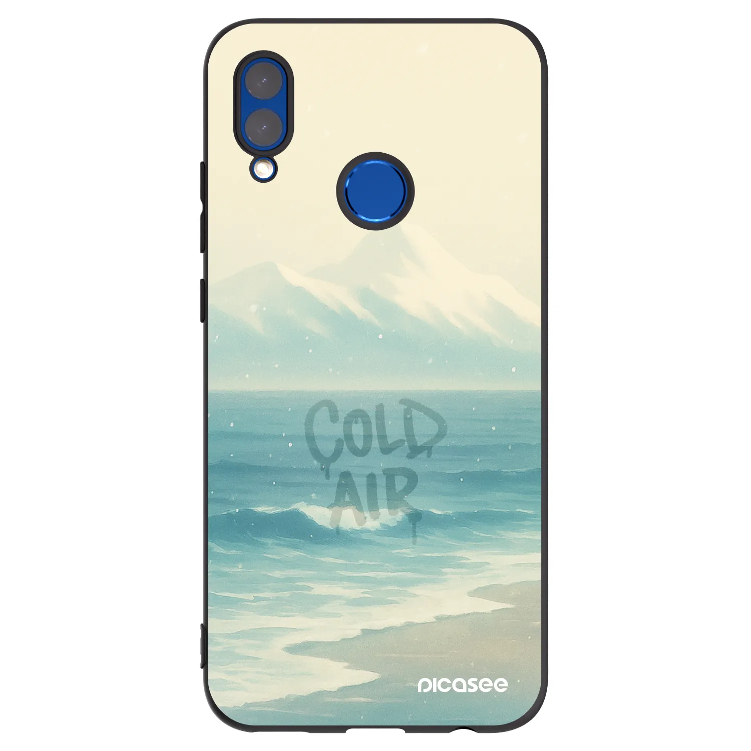 Picasee silikonski črni ovitek za Huawei P Smart 2019 - COLD AIR