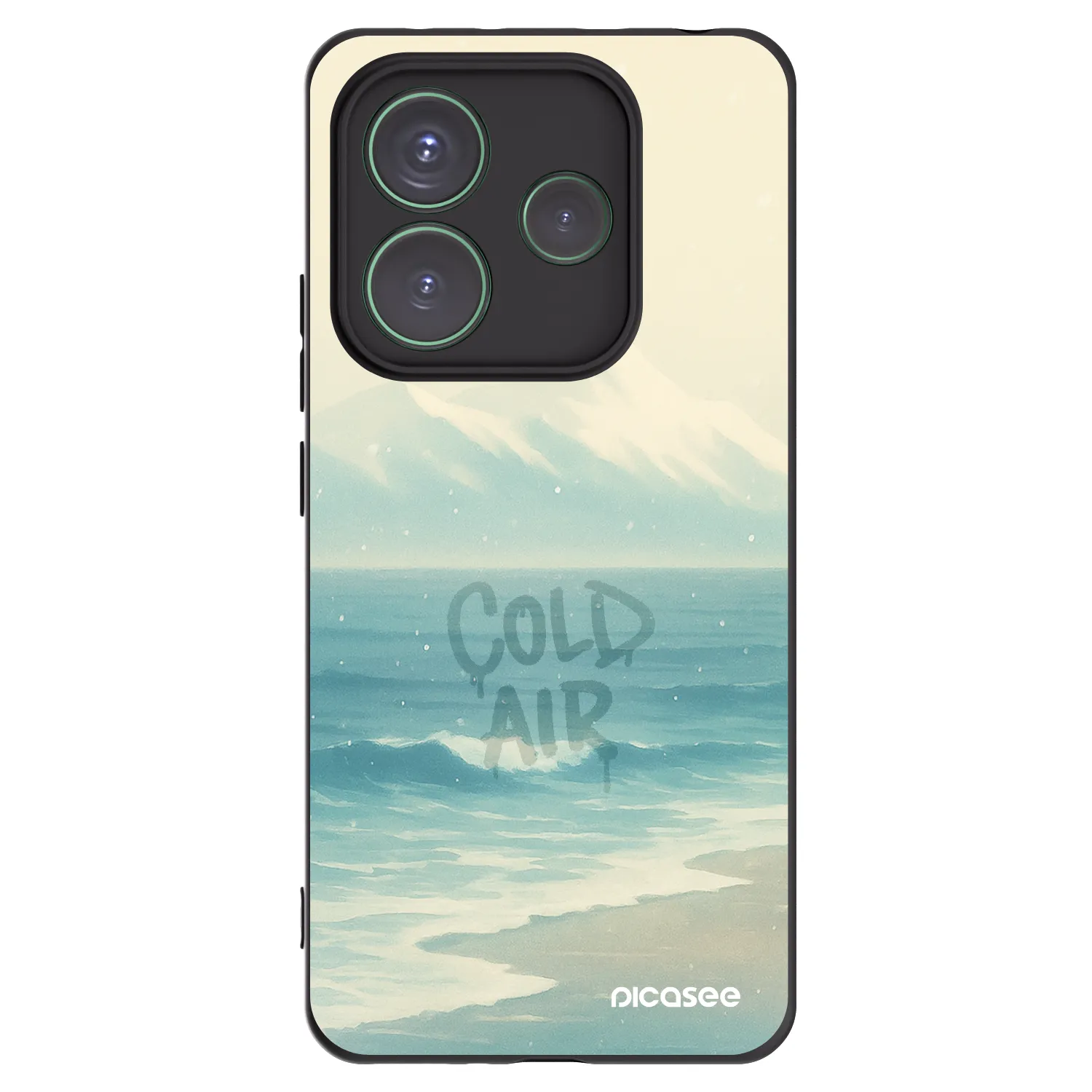 Picasee silikonski črni ovitek za Xiaomi Redmi Note 14 5G - COLD AIR