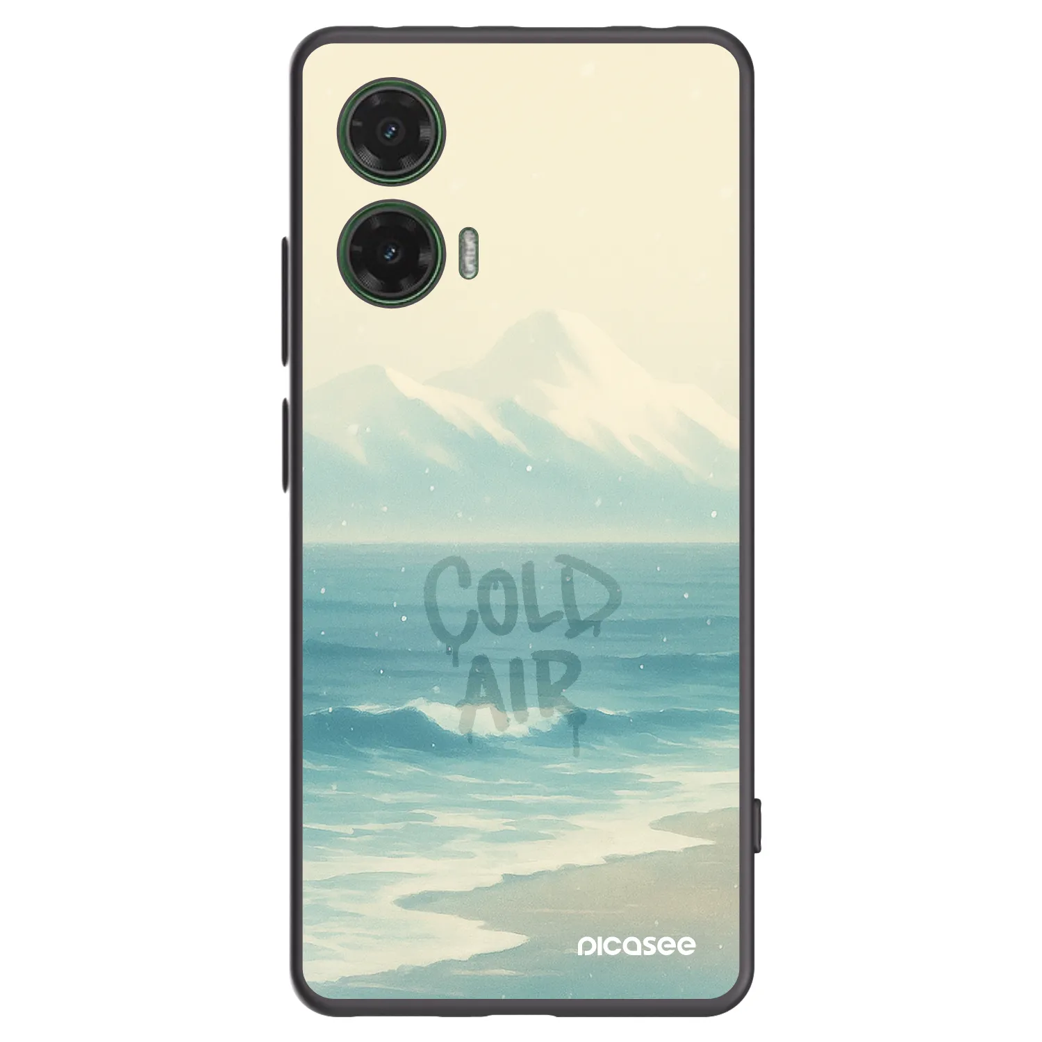 Picasee silikonski črni ovitek za Motorola Moto G35 5G - COLD AIR