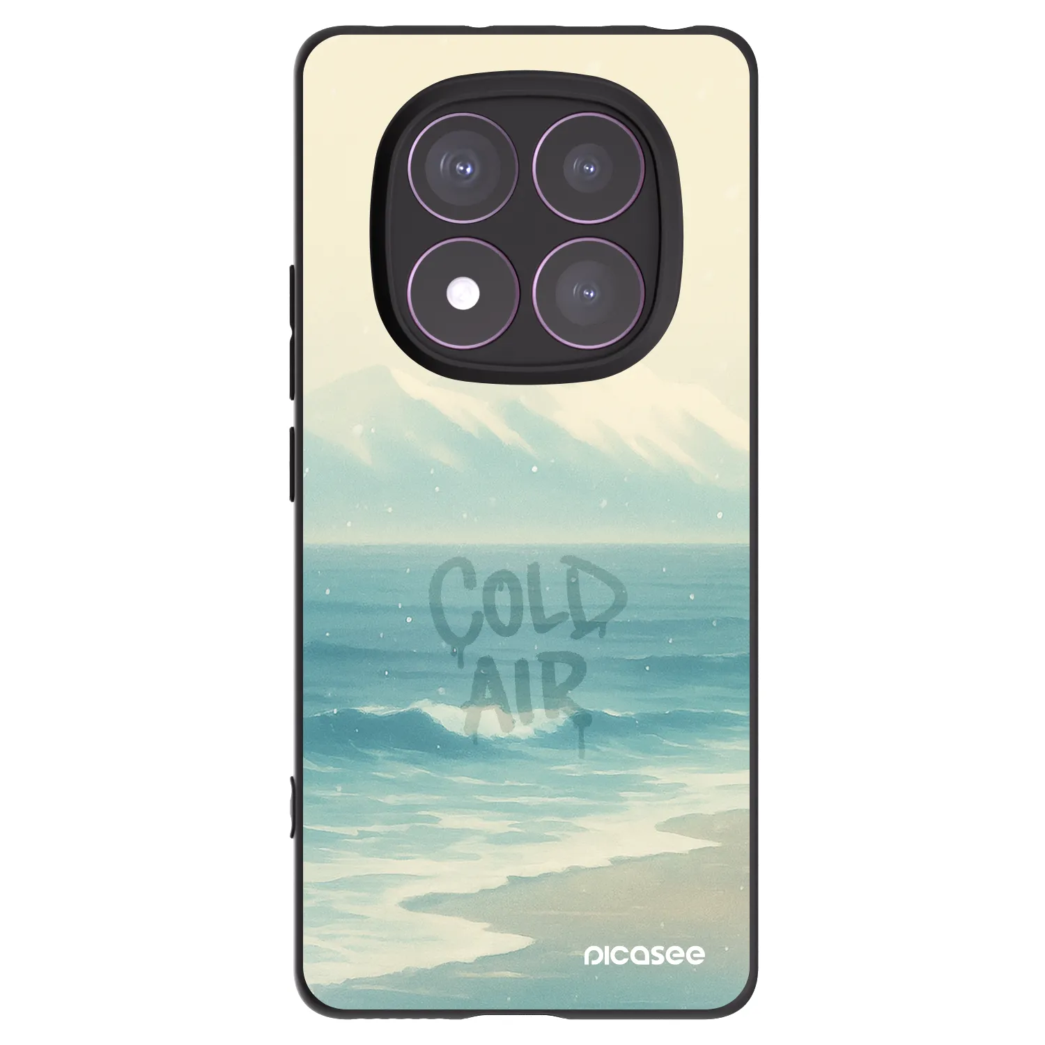 Picasee silikonski črni ovitek za Xiaomi Redmi Note 14 Pro 4G - COLD AIR