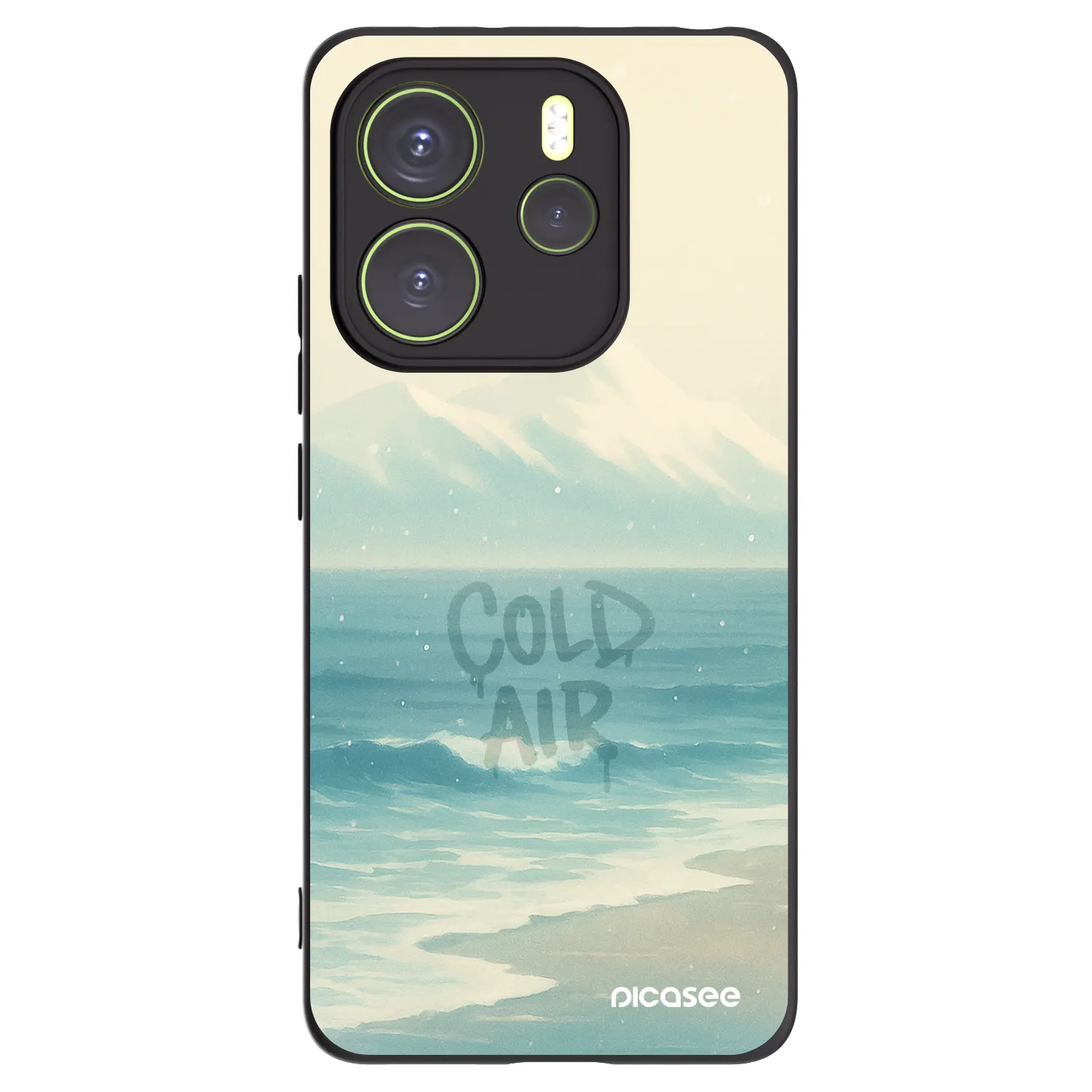 Picasee silikonski črni ovitek za Xiaomi Redmi Note 14 4G - COLD AIR