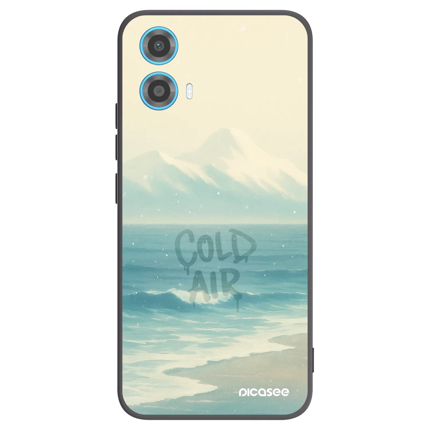 Picasee silikonski črni ovitek za Motorola Moto G34 5G - COLD AIR