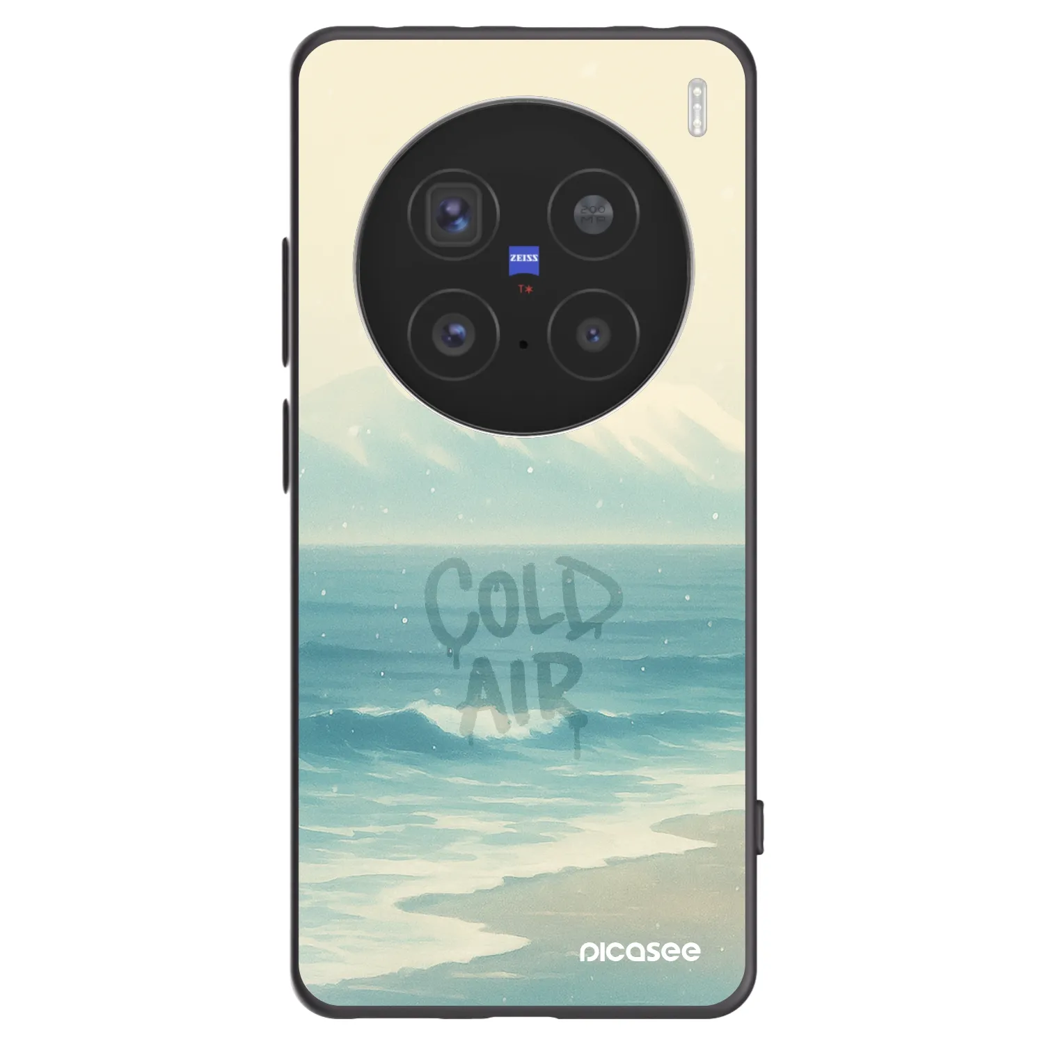 Picasee silikonski črni ovitek za Vivo X200 Pro - COLD AIR