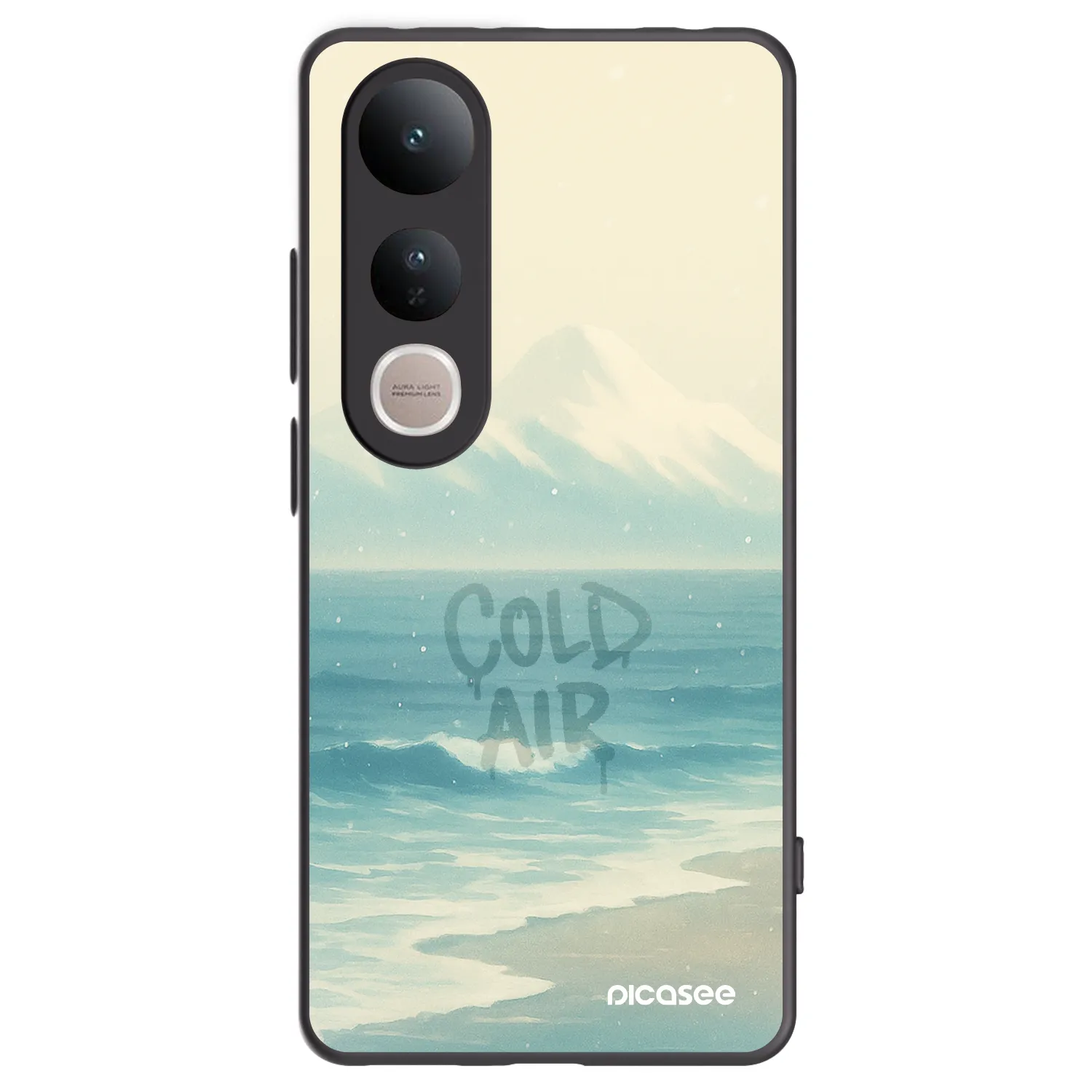 Picasee silikonski črni ovitek za Vivo V50 Lite 5G - COLD AIR