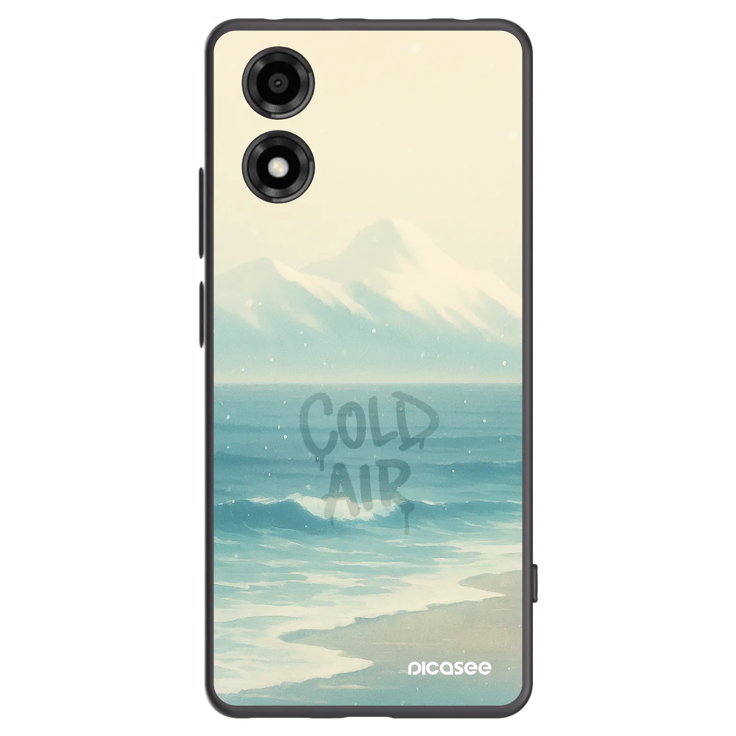 Picasee silikonski črni ovitek za Motorola Moto E14 - COLD AIR