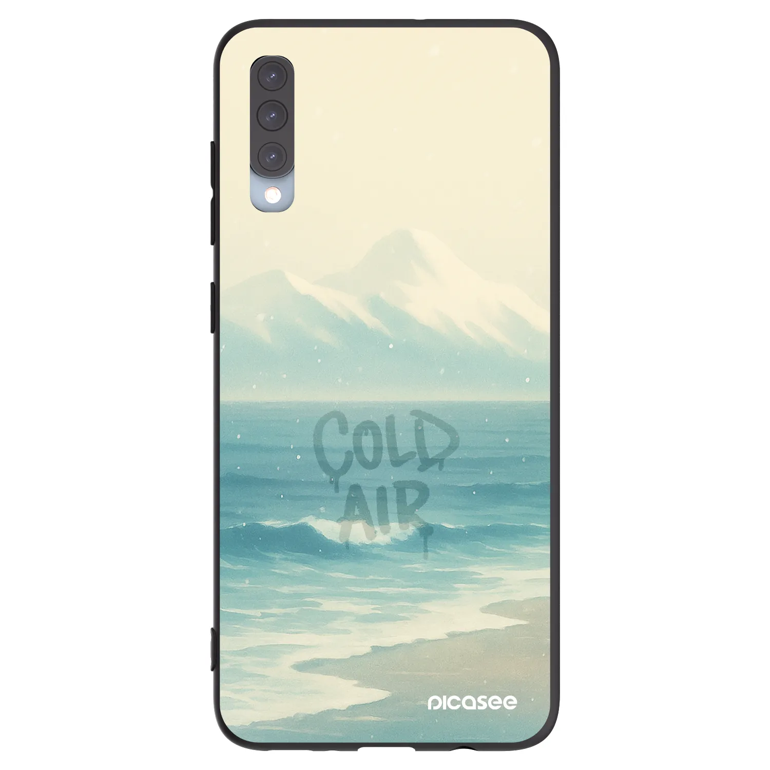Picasee silikonski črni ovitek za Samsung Galaxy A70 A705F - COLD AIR