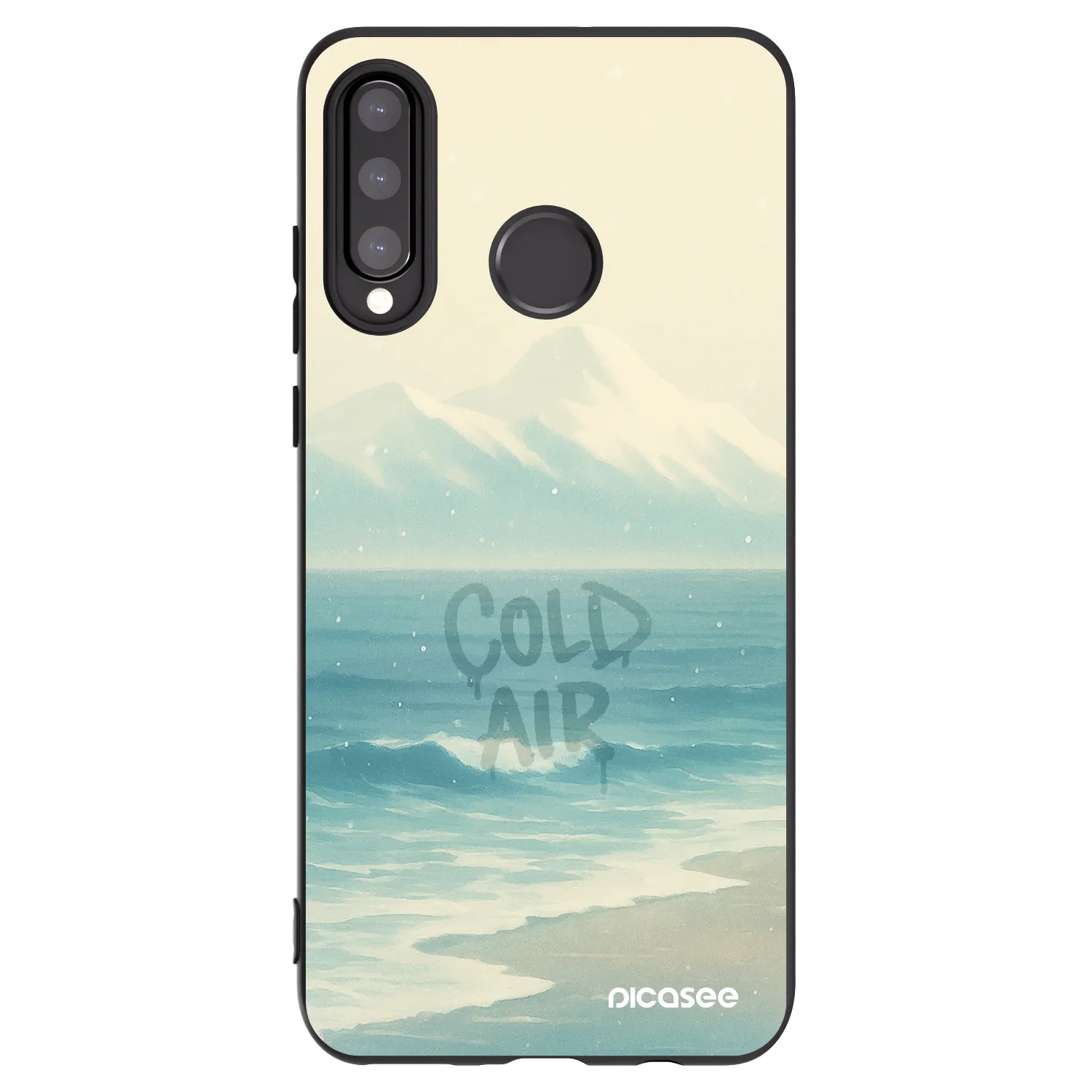 Picasee silikonski črni ovitek za Huawei P30 Lite - COLD AIR