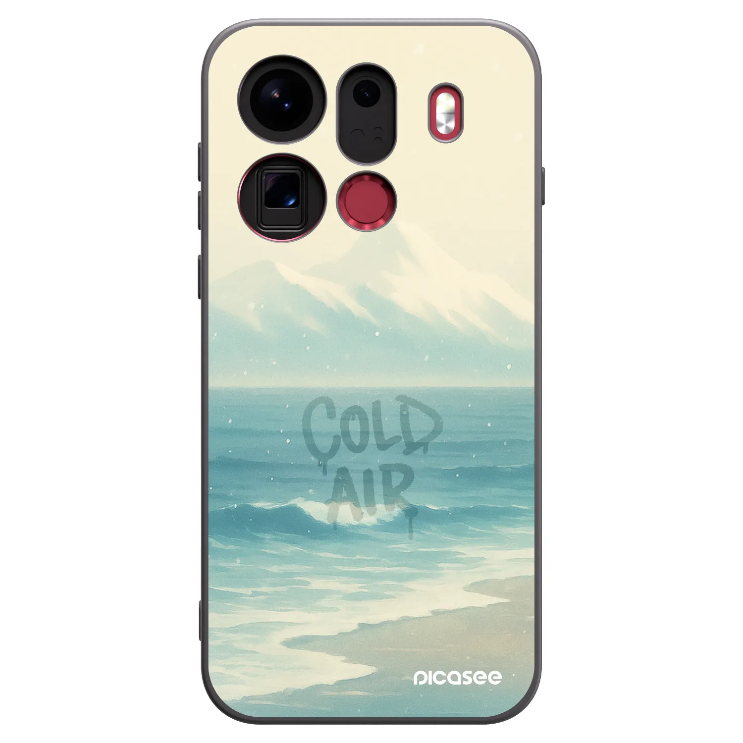Picasee silikonski črni ovitek za OPPO Find X9 Pro - COLD AIR