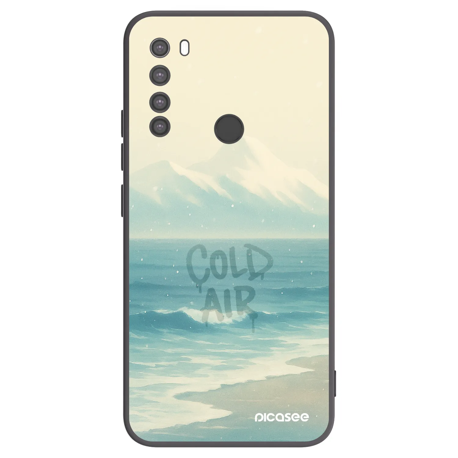 Picasee silikonski črni ovitek za Xiaomi Redmi Note 8 - COLD AIR