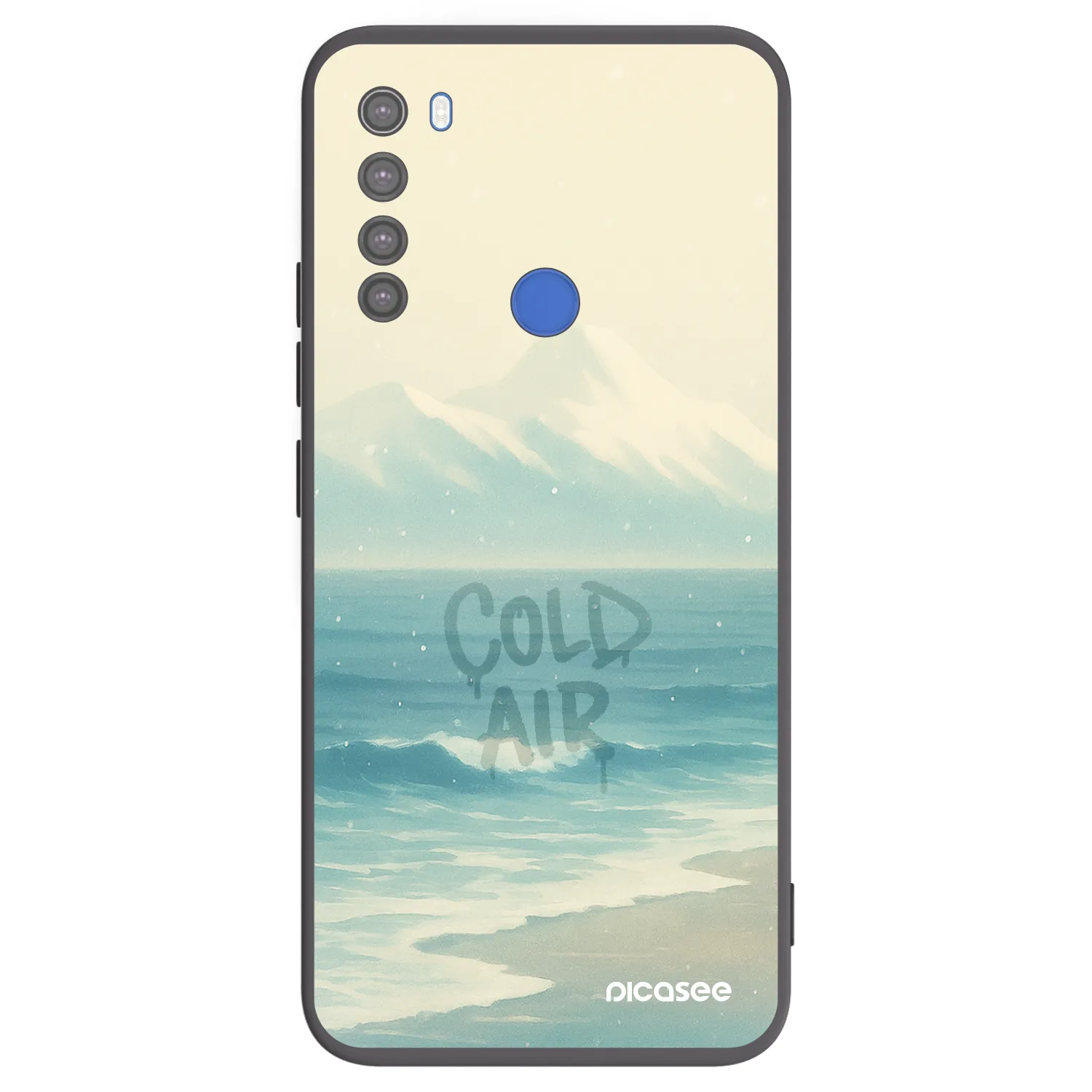 Picasee silikonski črni ovitek za Xiaomi Redmi Note 8T - COLD AIR