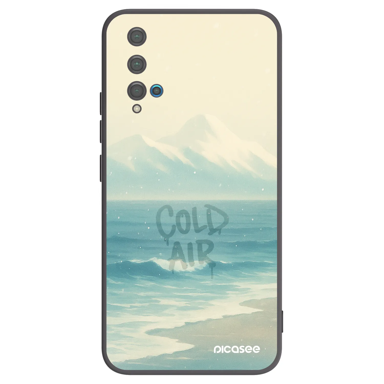 Picasee silikonski črni ovitek za Huawei Nova 5T - COLD AIR