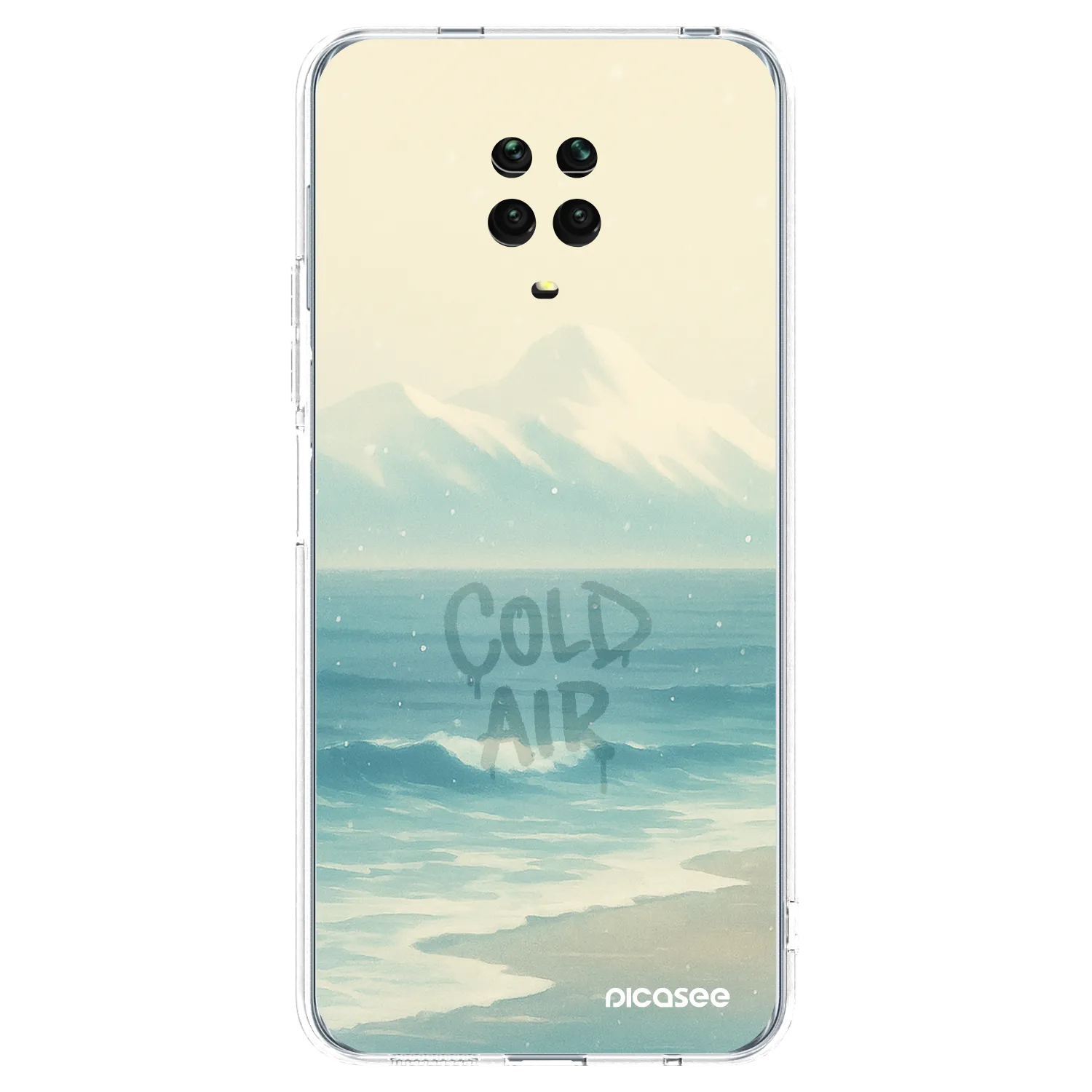 Picasee silikonski prozorni ovitek za Xiaomi Redmi Note 9 Pro - COLD AIR