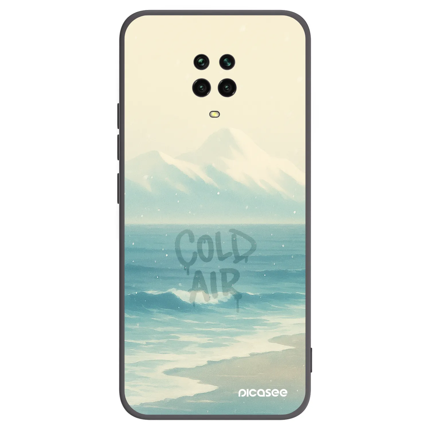 Picasee silikonski črni ovitek za Xiaomi Redmi Note 9 Pro - COLD AIR