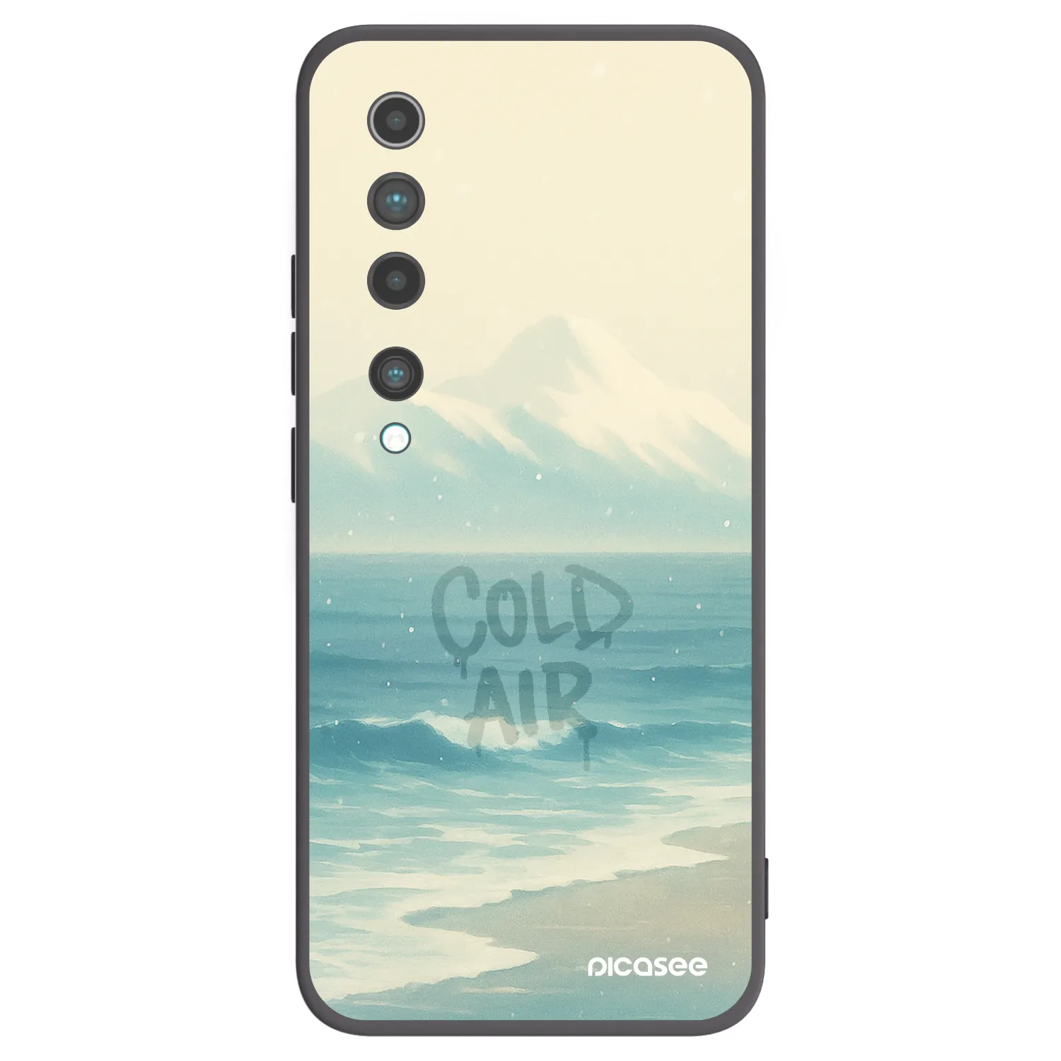 Picasee silikonski črni ovitek za Xiaomi Mi 10 - COLD AIR