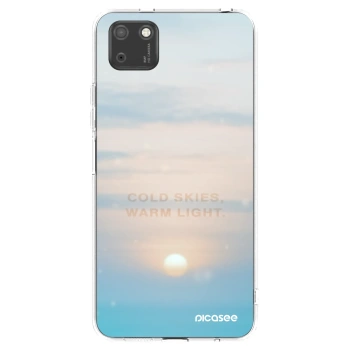 Picasee silikonski prozorni ovitek za Huawei Y5P - COLD SKIES