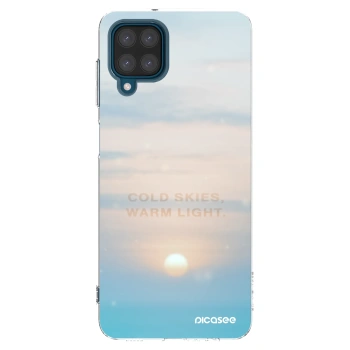 Picasee silikonski prozorni ovitek za Samsung Galaxy A12 A125F - COLD SKIES