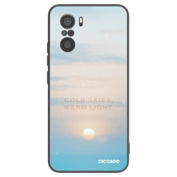 Picasee silikonski črni ovitek za Xiaomi Poco F3 - COLD SKIES