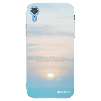 Picasee silikonski prozorni ovitek za Apple iPhone XR - COLD SKIES