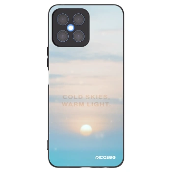 Picasee silikonski črni ovitek za Honor X8 4G - COLD SKIES