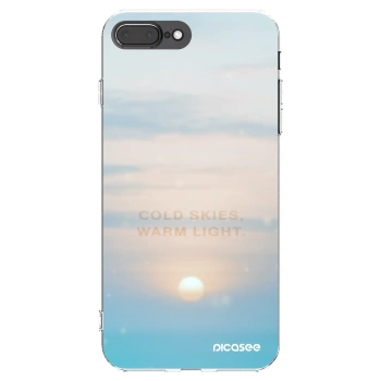 Picasee silikonski prozorni ovitek za Apple iPhone 8 Plus - COLD SKIES