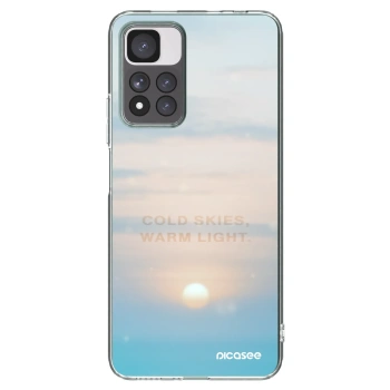 Picasee silikonski prozorni ovitek za Xiaomi Redmi Note 11 Pro+ 5G - COLD SKIES