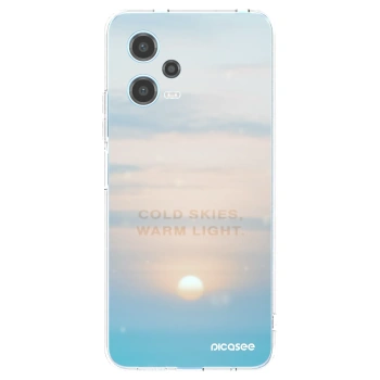 Picasee silikonski prozorni ovitek za Xiaomi Redmi Note 12 5G - COLD SKIES