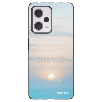 Picasee silikonski črni ovitek za Xiaomi Redmi Note 12 Pro+ 5G - COLD SKIES