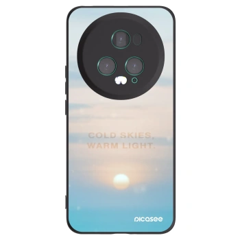 Picasee silikonski črni ovitek za Honor Magic5 Pro - COLD SKIES