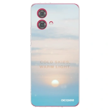 Picasee silikonski prozorni ovitek za Motorola Moto G84 5G - COLD SKIES