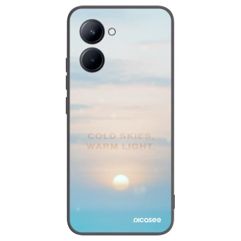 Picasee silikonski črni ovitek za Realme C33 (2023) - COLD SKIES