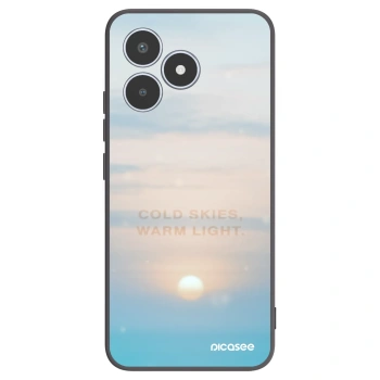 Picasee silikonski črni ovitek za Realme C53 - COLD SKIES