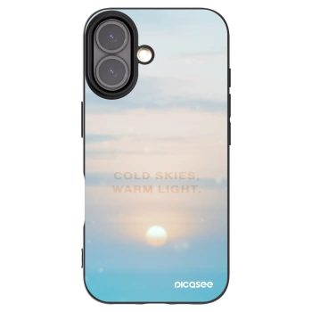 Picasee silikonski črni ovitek za Apple iPhone 16 - COLD SKIES