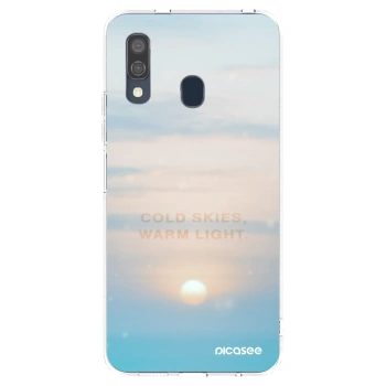 Picasee silikonski prozorni ovitek za Samsung Galaxy A40 A405F - COLD SKIES