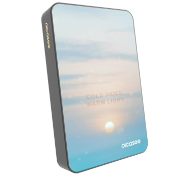 Picasee Prenosna baterija z MagSafe 10 000 mAh Siva - COLD SKIES