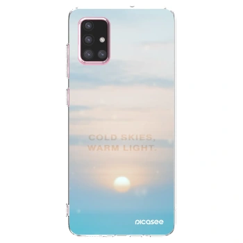 Picasee silikonski prozorni ovitek za Samsung Galaxy A71 A715F - COLD SKIES
