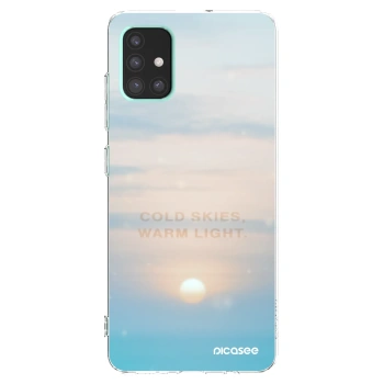 Picasee silikonski prozorni ovitek za Samsung Galaxy A51 A515F - COLD SKIES