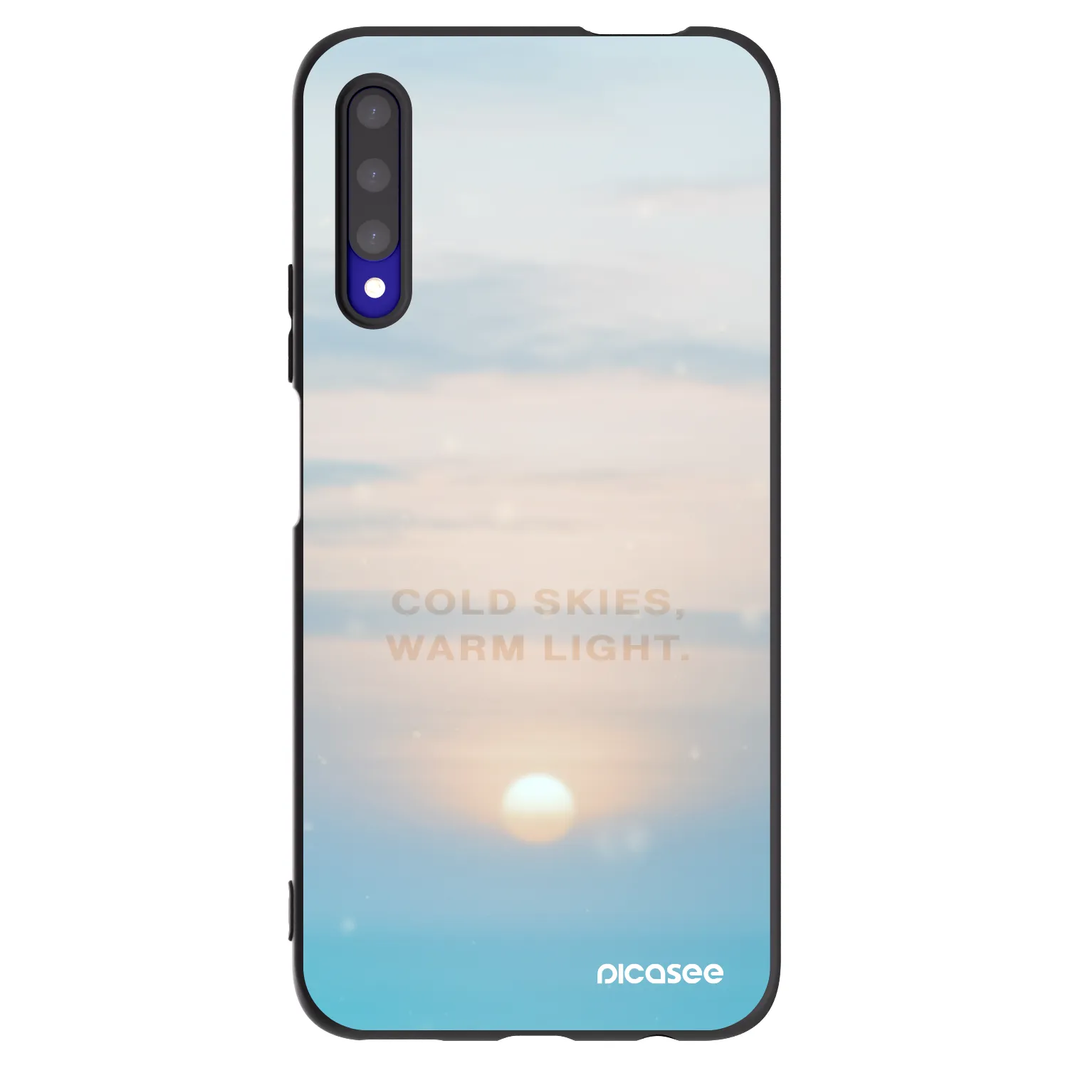Picasee silikonski črni ovitek za Honor 9X Pro - COLD SKIES