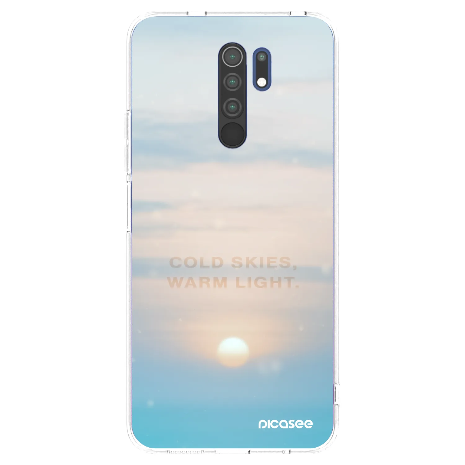 Picasee silikonski prozorni ovitek za Xiaomi Redmi 9 - COLD SKIES