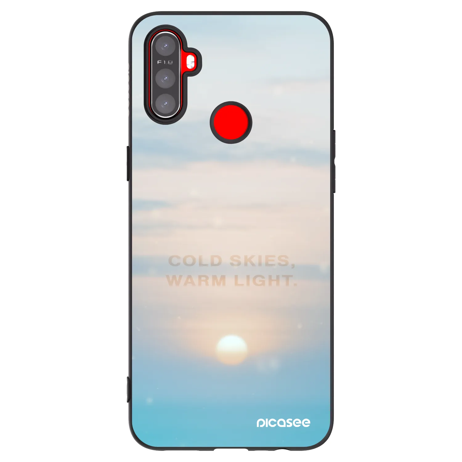 Picasee silikonski črni ovitek za Realme C3 - COLD SKIES