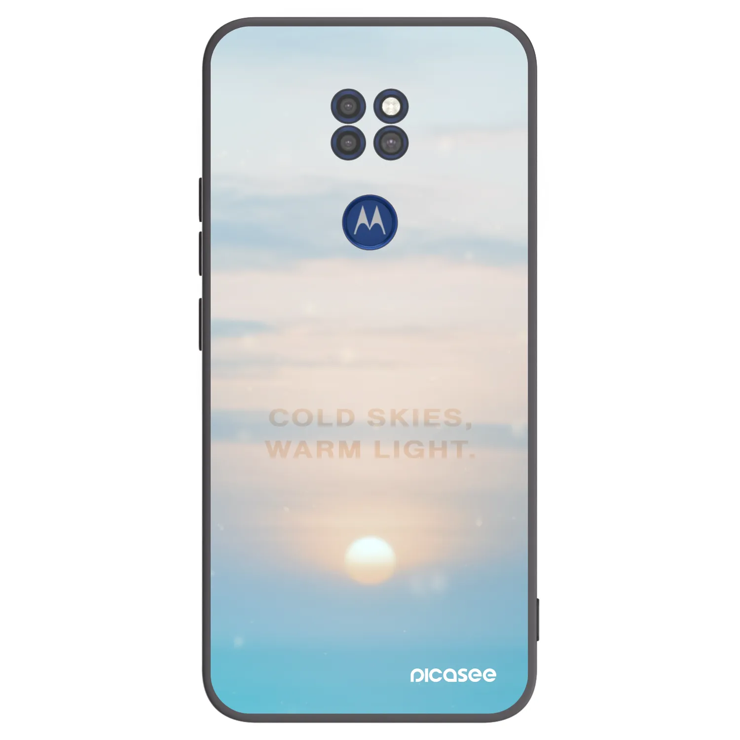 Picasee silikonski črni ovitek za Motorola Moto G9 Play - COLD SKIES