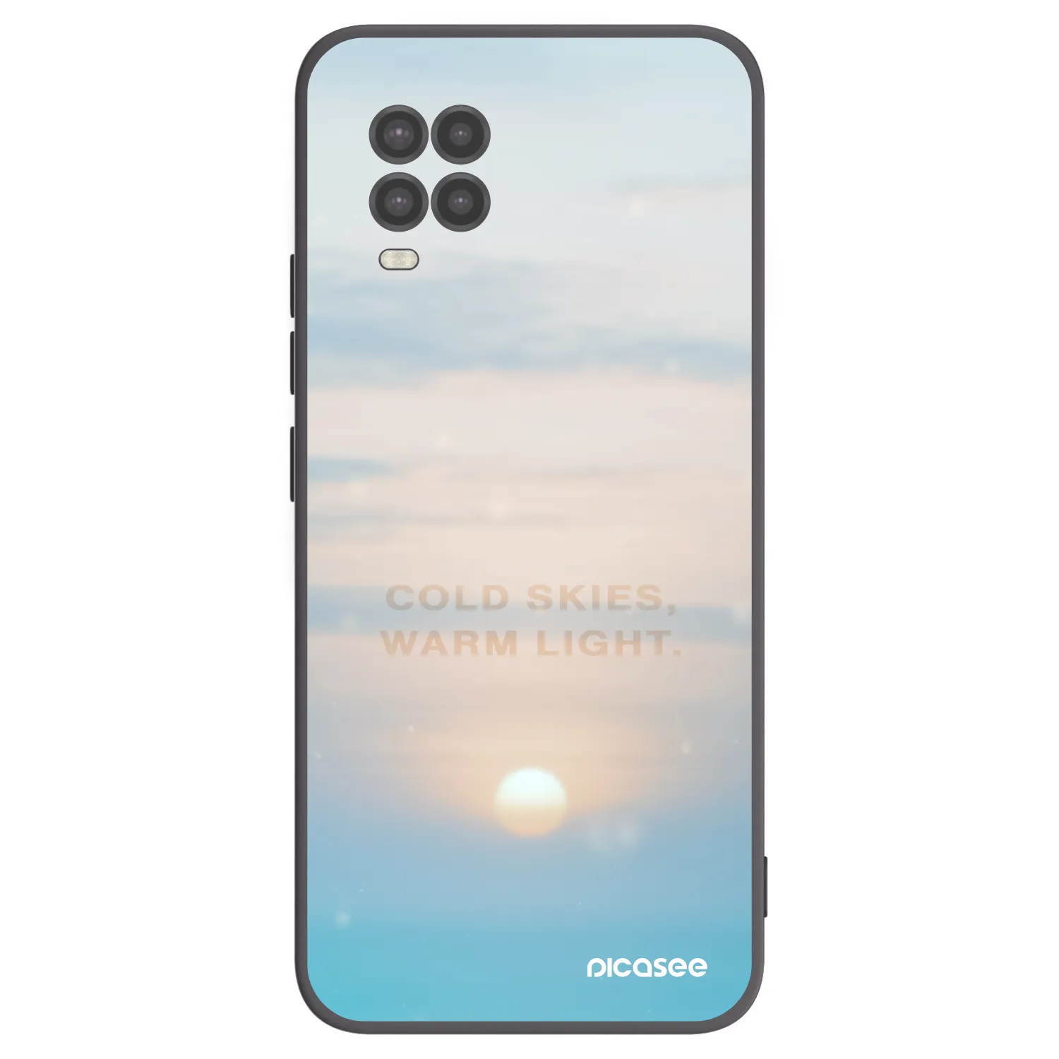 Picasee silikonski črni ovitek za Xiaomi Mi 10 Lite - COLD SKIES