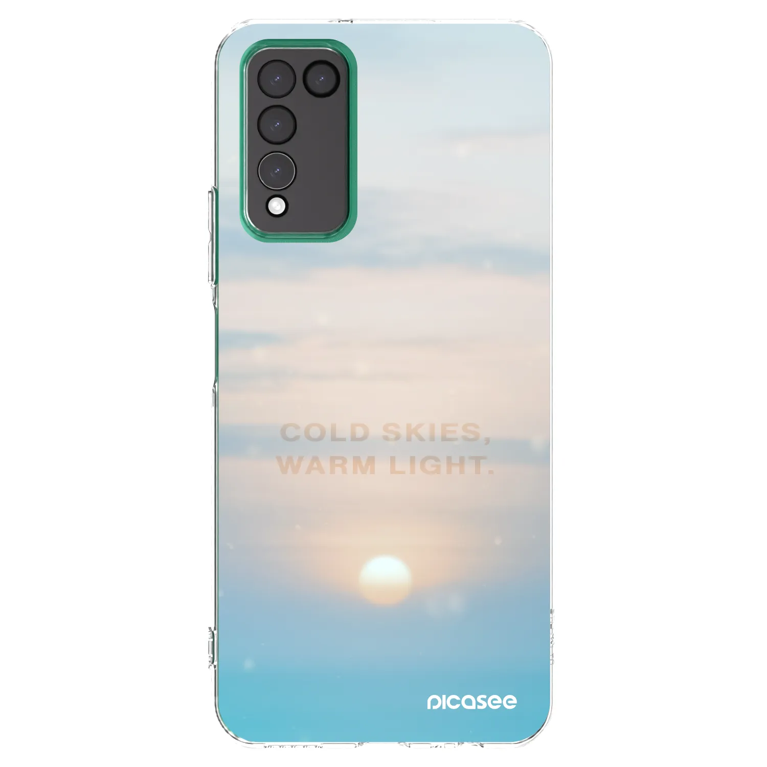 Picasee silikonski prozorni ovitek za Honor 10X Lite - COLD SKIES