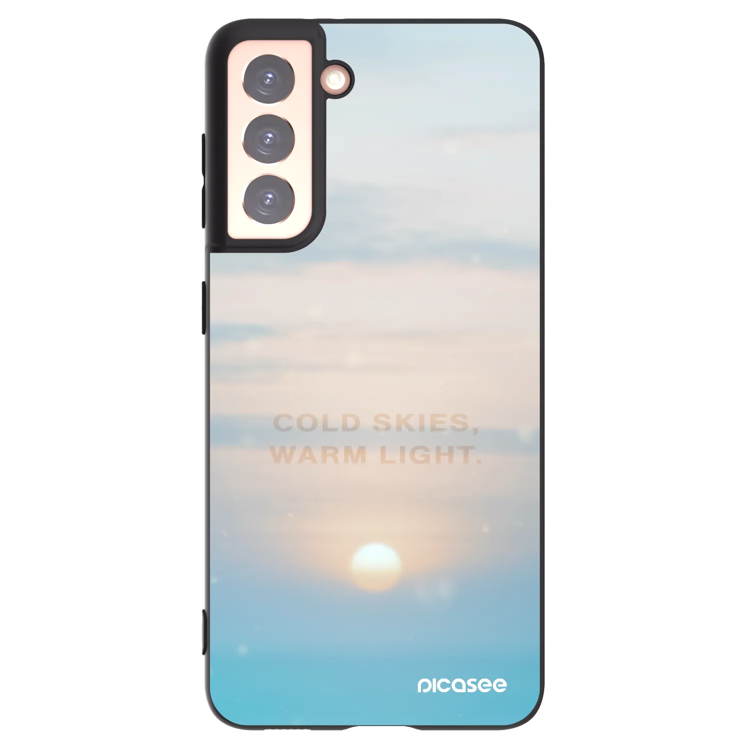 Picasee silikonski črni ovitek za Samsung Galaxy S21 5G G991B - COLD SKIES
