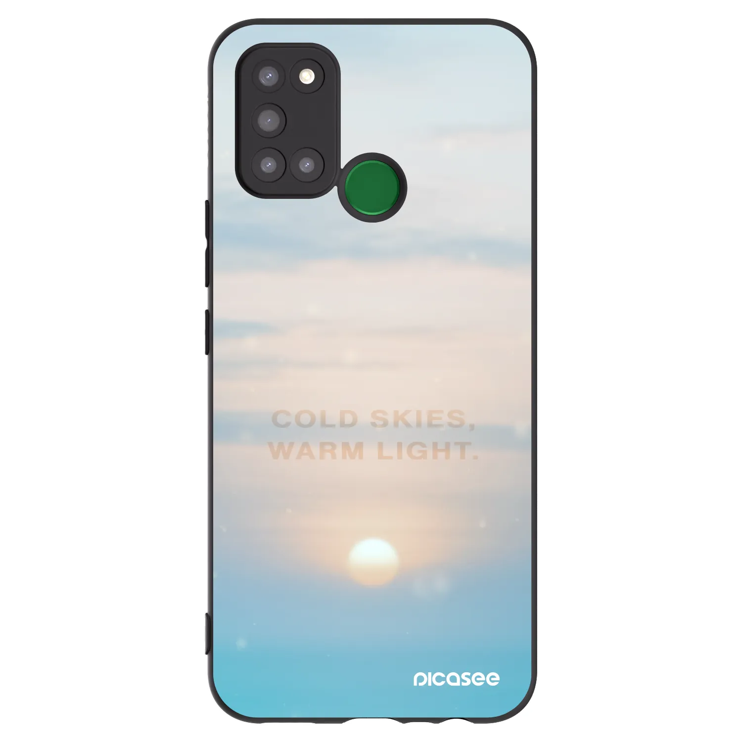 Picasee silikonski črni ovitek za Realme 7i - COLD SKIES