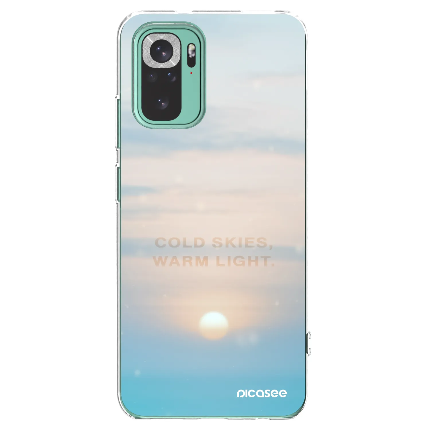 Picasee silikonski prozorni ovitek za Xiaomi Redmi Note 10 Pro - COLD SKIES