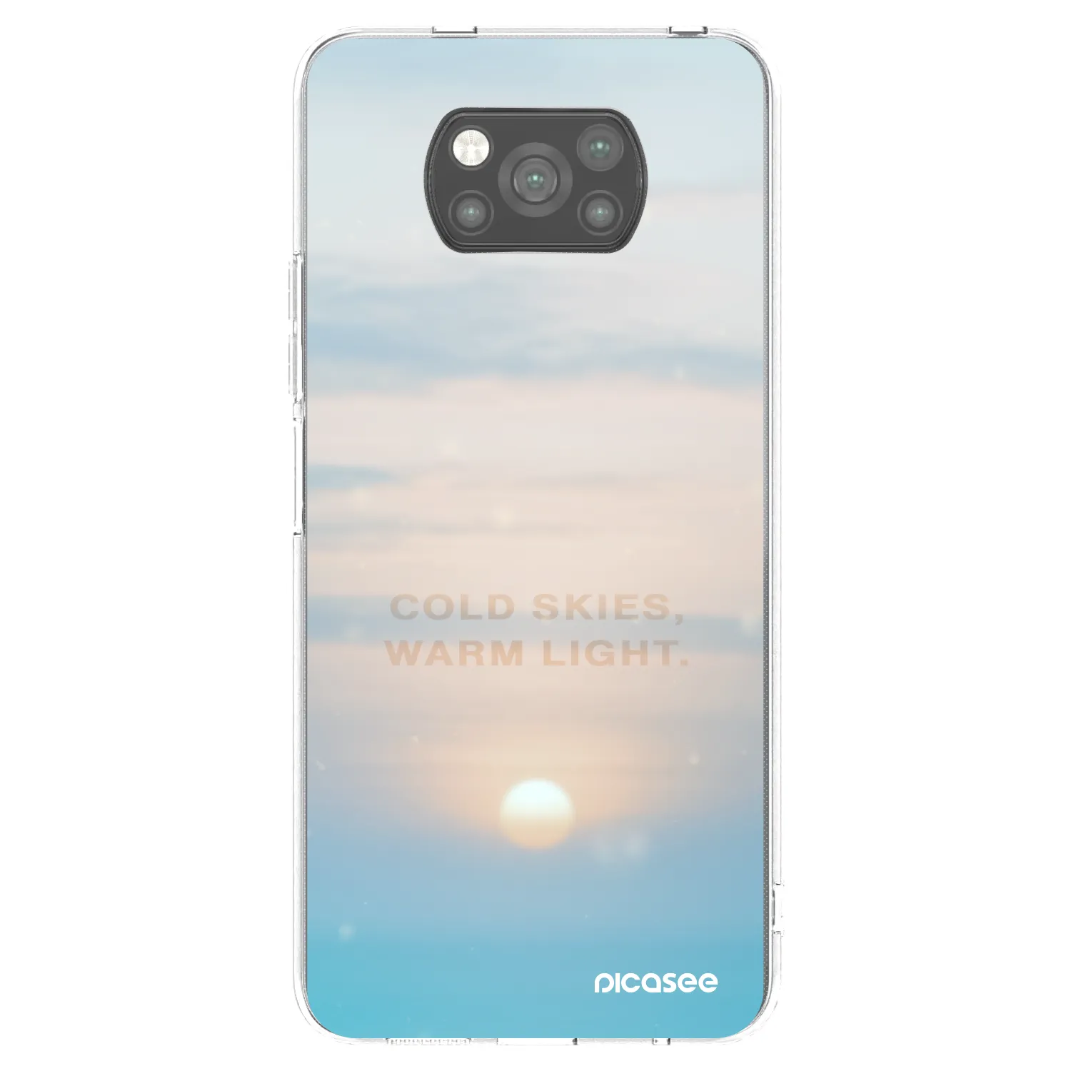 Picasee silikonski črni ovitek za Xiaomi Poco X3 Pro - COLD SKIES