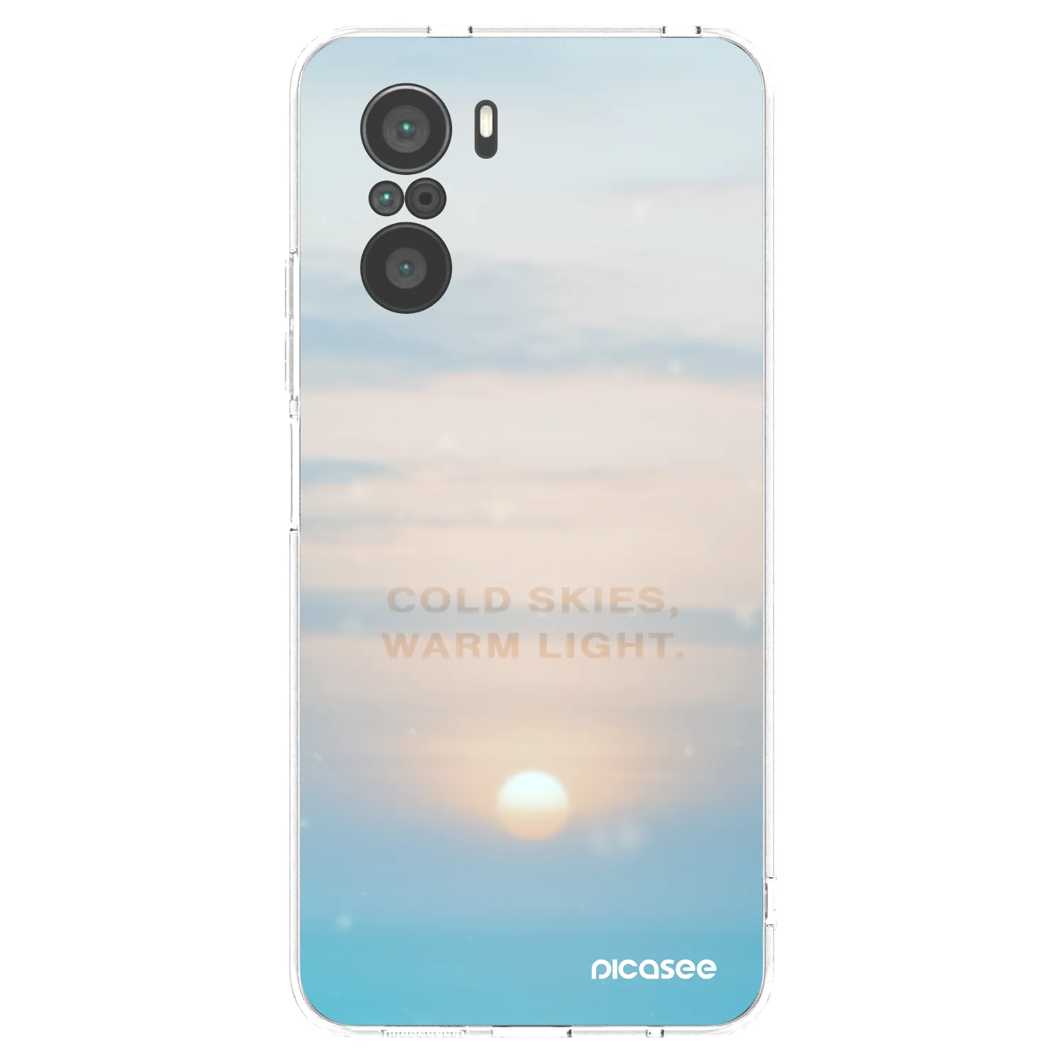 Picasee silikonski prozorni ovitek za Xiaomi Poco F3 - COLD SKIES
