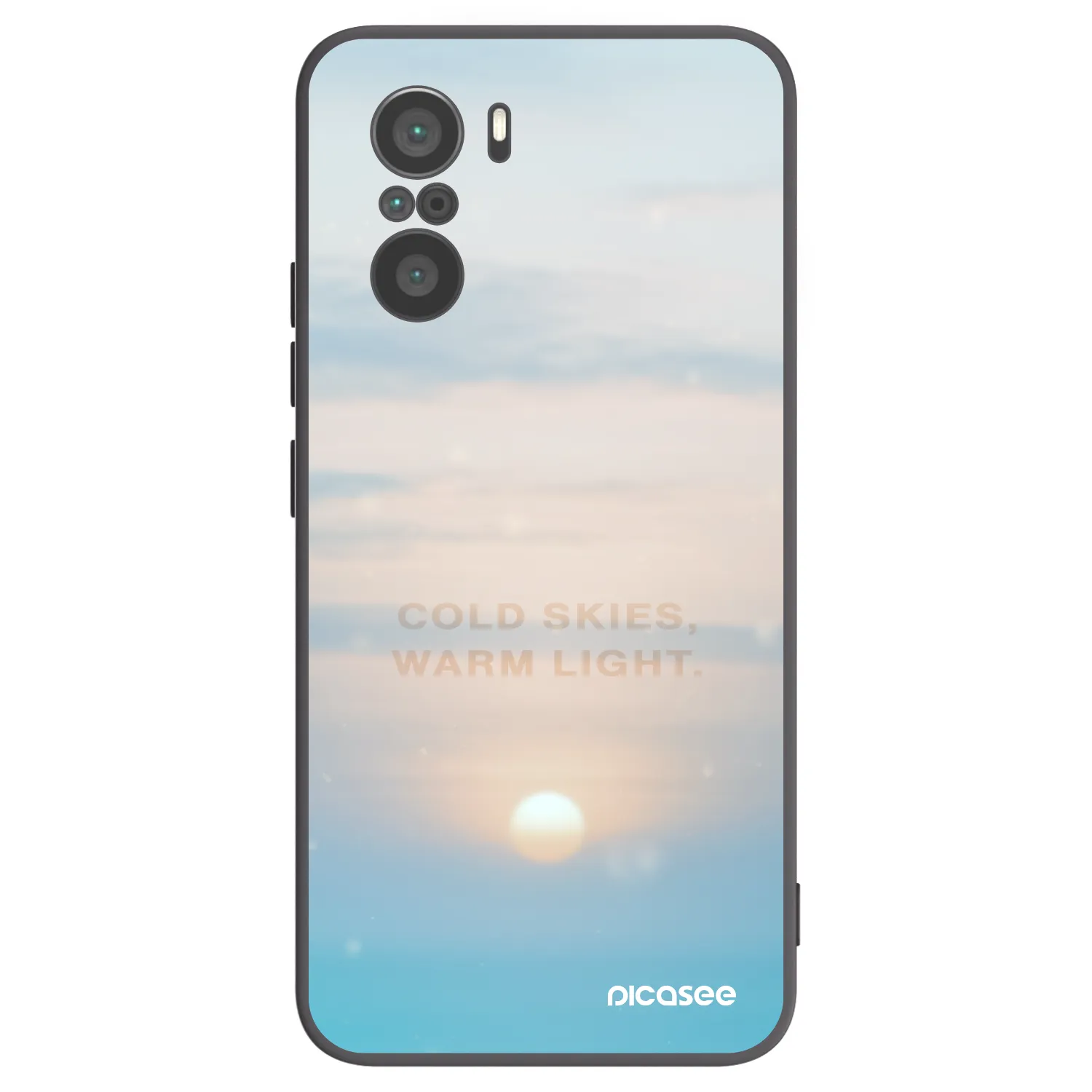 Picasee silikonski črni ovitek za Xiaomi Poco F3 - COLD SKIES