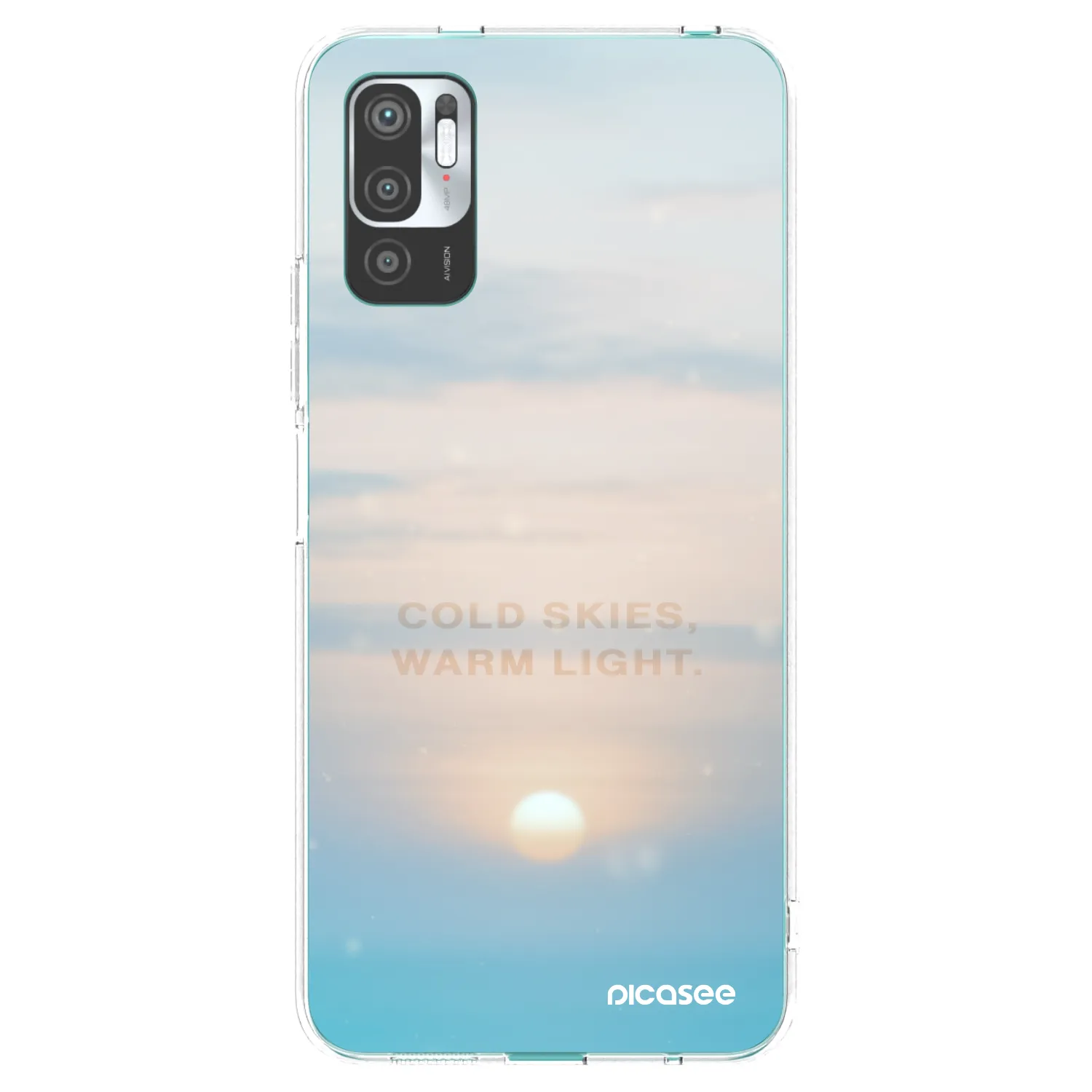 Picasee silikonski prozorni ovitek za Xiaomi Redmi Note 10 5G - COLD SKIES